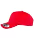 6363 Yupoong Solid Brushed Cotton Twill Cap RED side view