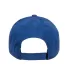 6363 Yupoong Solid Brushed Cotton Twill Cap ROYAL back view