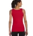 64200L Gildan Junior Fit Softstyle Tank Top in Cherry red back view