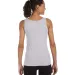 64200L Gildan Junior Fit Softstyle Tank Top in Rs sport grey back view