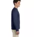 64400 Gildan Adult Softstyle Long-Sleeve T-Shirt in Navy side view