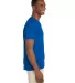 64V00 Gildan Adult Softstyle V-Neck T-Shirt in Royal blue side view