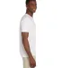64V00 Gildan Adult Softstyle V-Neck T-Shirt in White side view