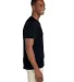 64V00 Gildan Adult Softstyle V-Neck T-Shirt in Black side view