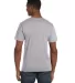 64V00 Gildan Adult Softstyle V-Neck T-Shirt in Rs sport grey back view
