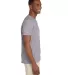64V00 Gildan Adult Softstyle V-Neck T-Shirt in Rs sport grey side view