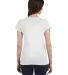 64V00L Gildan Junior Fit Softstyle V-Neck T-Shirt in White back view