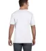 6901 LA T Adult Fine Jersey T-Shirt WHITE back view