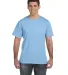 6901 LA T Adult Fine Jersey T-Shirt LIGHT BLUE front view