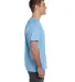 6901 LA T Adult Fine Jersey T-Shirt LIGHT BLUE side view