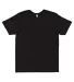 6901 LA T Adult Fine Jersey T-Shirt BLENDED BLACK front view