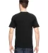 7100 Bayside Adult Short-Sleeve Tee with Pocket in Black back view