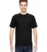7100 Bayside Adult Short-Sleeve Tee with Pocket in Black front view