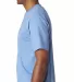 7100 Bayside Adult Short-Sleeve Tee with Pocket in Carolina blue side view