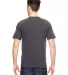 7100 Bayside Adult Short-Sleeve Tee with Pocket in Charcoal back view