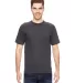 7100 Bayside Adult Short-Sleeve Tee with Pocket in Charcoal front view