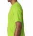 7100 Bayside Adult Short-Sleeve Tee with Pocket in Lime green side view
