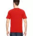 7100 Bayside Adult Short-Sleeve Tee with Pocket in Bright orange back view