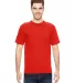 7100 Bayside Adult Short-Sleeve Tee with Pocket in Bright orange front view