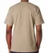 7100 Bayside Adult Short-Sleeve Tee with Pocket in Sand back view