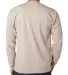 8100 Bayside Adult Long-Sleeve Cotton Tee with Poc in Sand back view