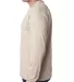 8100 Bayside Adult Long-Sleeve Cotton Tee with Poc in Sand side view