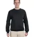 82300 Fruit of the Loom Adult SupercottonSweatshir BLACK front view