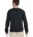 82300 Fruit of the Loom Adult SupercottonSweatshir BLACK back view