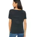 BELLA 8815 Womens Flowy V-Neck T-shirt in Black marble back view