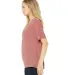 BELLA 8815 Womens Flowy V-Neck T-shirt in Mauve side view
