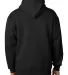 900 Bayside Adult Hooded Full-Zip Blended Fleece in Black back view