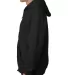 900 Bayside Adult Hooded Full-Zip Blended Fleece in Black side view
