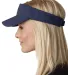 AC101 Adams Ace Vat-Dyed Twill Visor in Navy side view