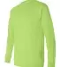 B1715 Bayside Adult Long-Sleeve Blended Tee LIME GREEN side view