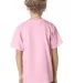 B4100 Bayside Youth Short-Sleeve Cotton Tee in Light pink back view