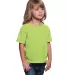 B4100 Bayside Youth Short-Sleeve Cotton Tee in Lime green front view