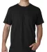 B5000 Bayside Adult Jersey Cotton Tee in Black front view