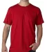 B5000 Bayside Adult Jersey Cotton Tee in Red front view