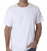 B5000 Bayside Adult Jersey Cotton Tee in White front view