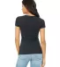 BELLA 8413 Womens Tri-blend T-shirt in Char blk triblnd back view