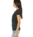 BELLA 8413 Womens Tri-blend T-shirt in Char blk triblnd side view