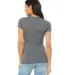 BELLA 8413 Womens Tri-blend T-shirt in Grey triblend back view