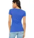 BELLA 8413 Womens Tri-blend T-shirt in Tr royal triblnd back view