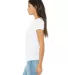 BELLA 8413 Womens Tri-blend T-shirt in Solid wht trblnd side view