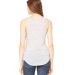 BELLA 8805 Womens Flowy Tank Top in White marble back view