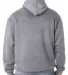 B960 Bayside Cotton Poly Hoodie S - 6XL  in Dark ash back view