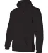 B960 Bayside Cotton Poly Hoodie S - 6XL  in Black side view