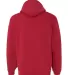 B960 Bayside Cotton Poly Hoodie S - 6XL  in Cardinal back view