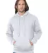 B960 Bayside Cotton Poly Hoodie S - 6XL  in White front view