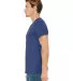 BELLA+CANVAS 3415 Men's Tri-blend V-Neck T-shirt in Tr royal triblnd side view